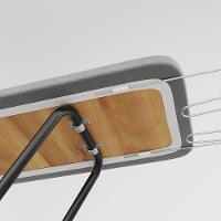 Tábua De Passar Roupas Dobrável Isabela Com Tecido Térmico E Porta Ferro Preto - 6