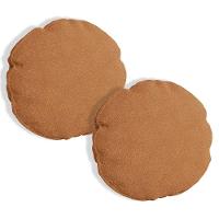 Kit 2 Capas Para Almofada Redonda Veludo 40x40cm - 7 Decor Terracota - 1