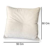 Kit 4 Capas Para Almofada Quadrada Boucle 50x50cm - 7 Decor Bege - 4