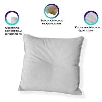 Kit 4 Capas Para Almofada Quadrada Boucle 50x50cm - 7 Decor Prata - 3
