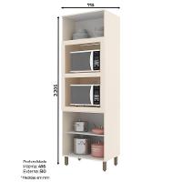 Torre Quente 2 Fornos Connect Off White - Móveis Henn Off White - 3