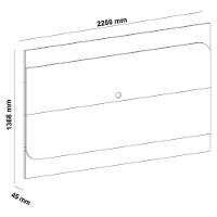 Painel Com Suporte Para Tv Até 86 Polegadas 220cm Multimóveis Cr45315 Pinho-off White