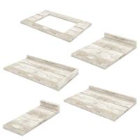 Cozinha Completa De Canto Americana 14 Peças Branco Com Cristaleira - Móveis Henn Branco - 5