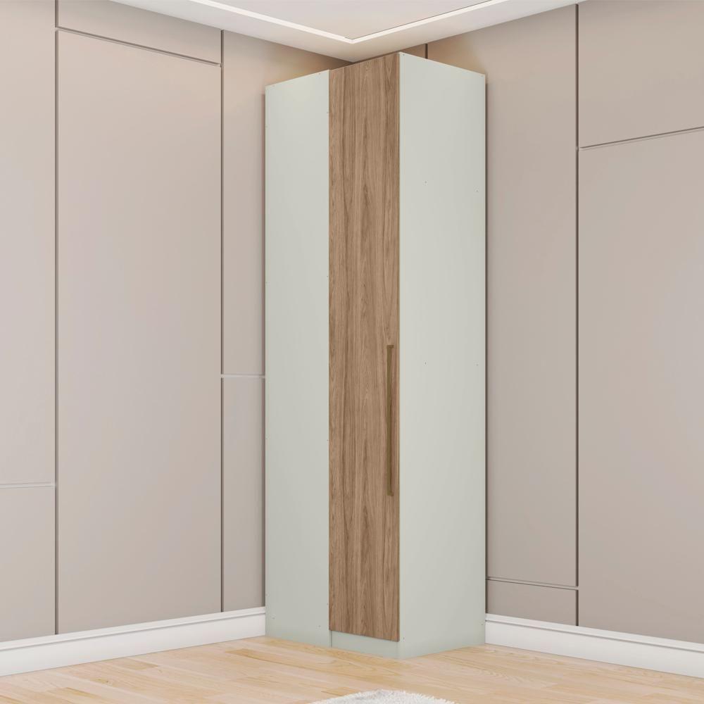 Canto Reto Modulado 1 Porta 241x80 Cm Seletto Areia Jequitiba Henn Areia Jequitiba - 2