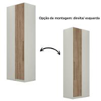 Canto Reto Modulado 1 Porta 241x80 Cm Seletto Areia Jequitiba Henn Areia Jequitiba - 5