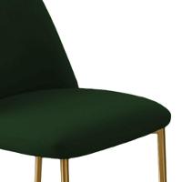 Conjunto 2 Cadeiras Londres Veludo Verde Escuro Metal Dourado - 9