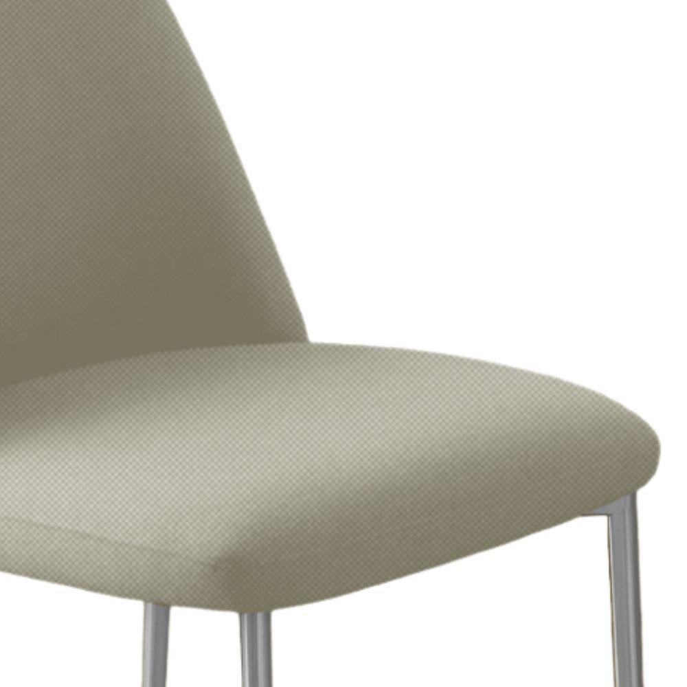 Conjunto 2 Cadeiras Londres Linho Off White Metal Champanhe - 5