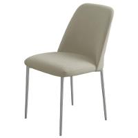 Conjunto 2 Cadeiras Londres Linho Off White Metal Champanhe