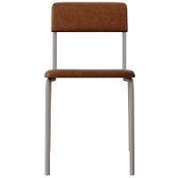 Kit 08 Cadeiras Estofada Para Sala De Jantar Sense Branco C01 Courino Caramelo - Lyam Decor - 3