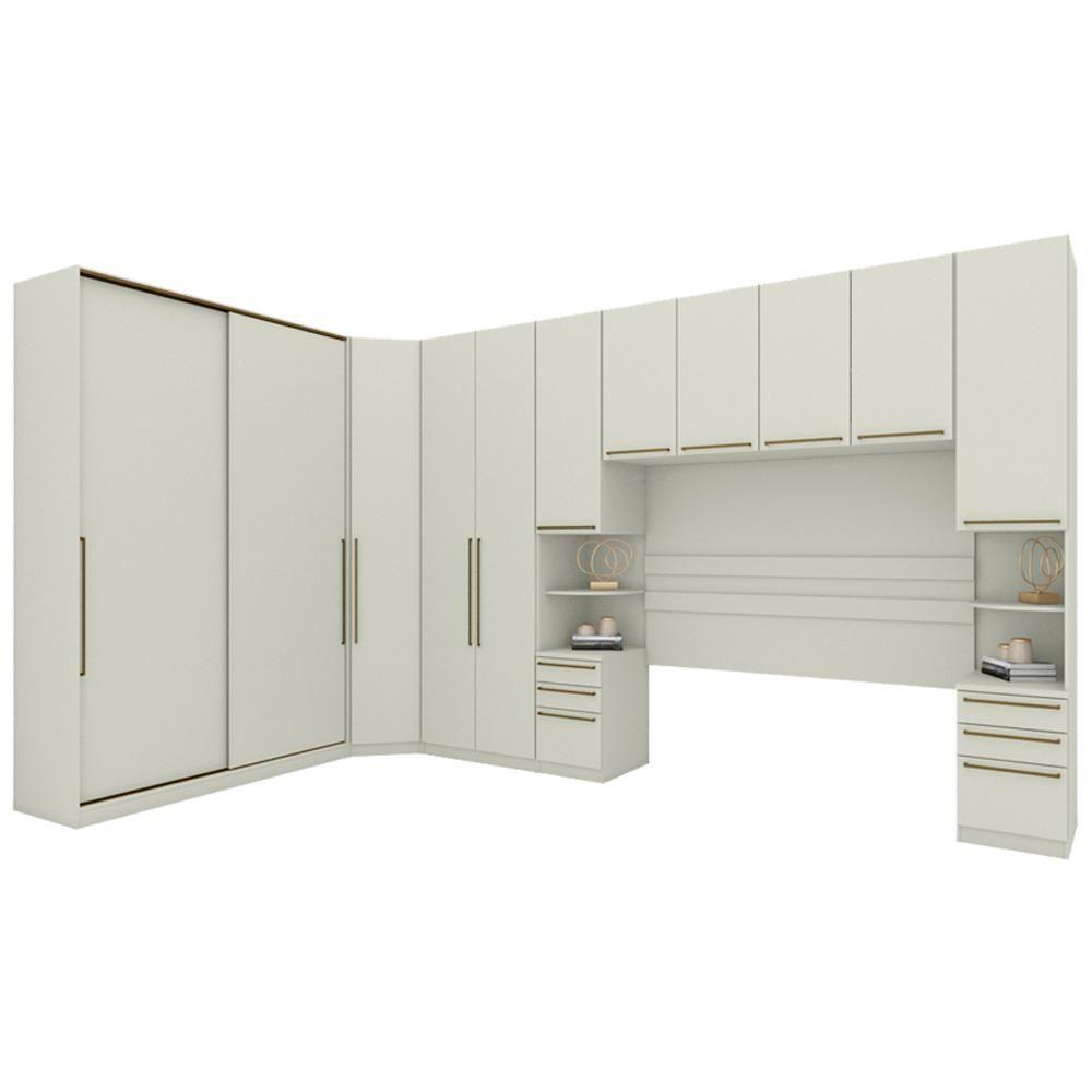 Quarto Casal Modulado Completo 6 Pecas Seletto Areia Henn Areia - 1