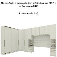 Quarto Casal Modulado Completo 6 Pecas Seletto Areia Henn Areia - 7