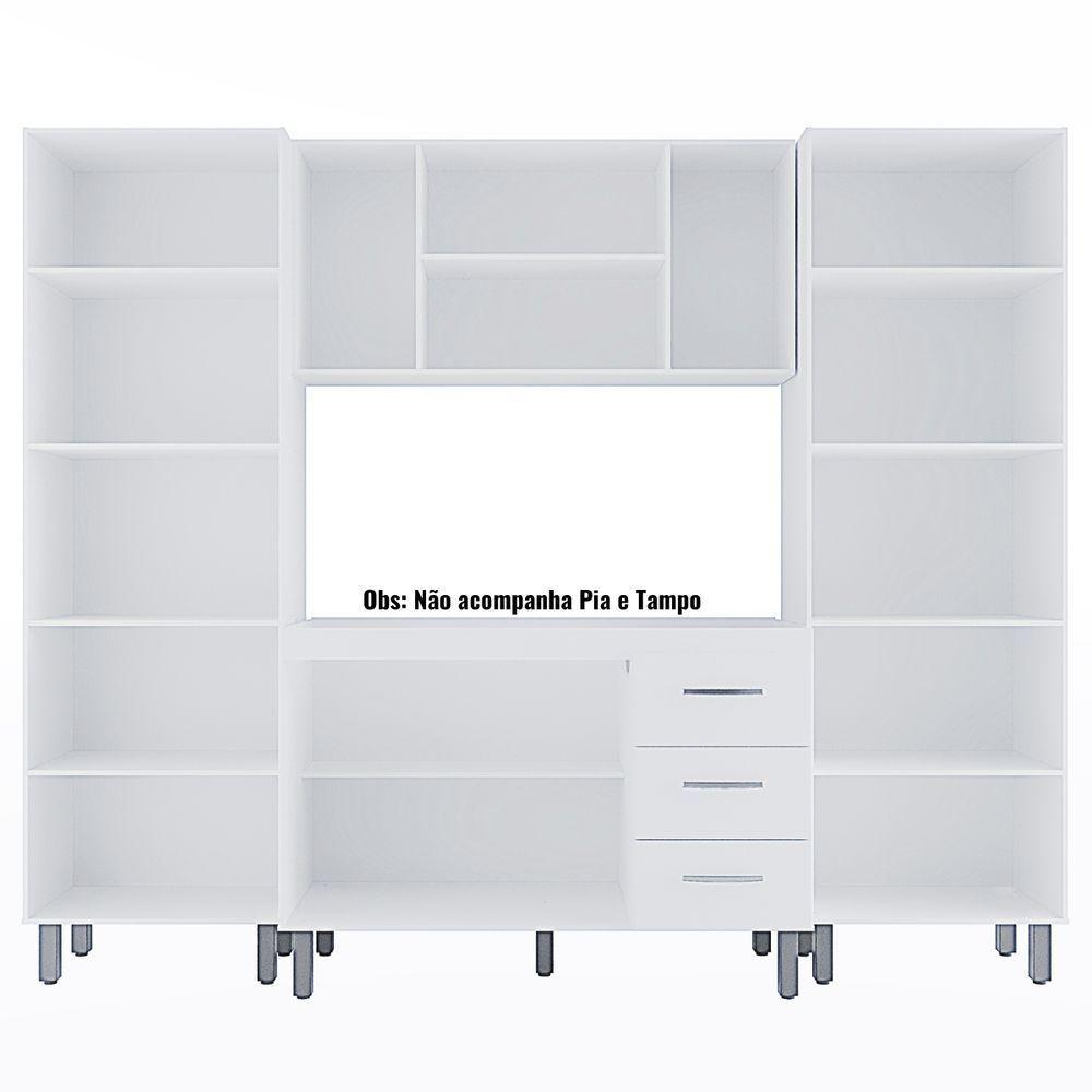 Cozinha Modulada Completa 4 Peças Mara Branco Moblis - 4