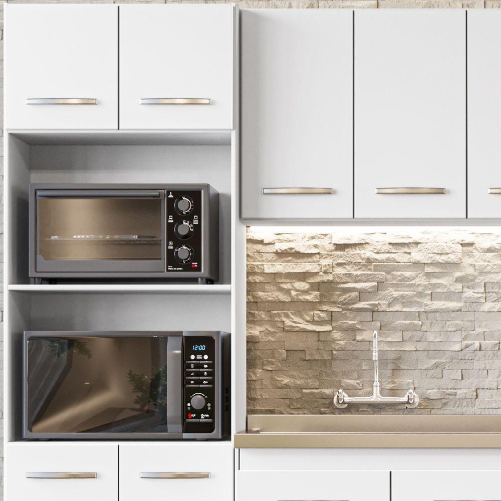 Cozinha Modulada Completa 4 Peças Mara Branco Moblis - 5