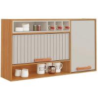 Armário Aéreo Napoles 120cm 2 Portas Adega - Itatiaia Cinamomo-off White - 1