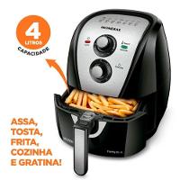 Fritadeira Elétrica Mondial Air Fryer 4 Litros Afn-40 Preto/inox 110v