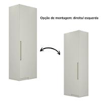 Canto Reto Modulado 1 Porta 241x80 Cm Seletto Areia Henn Areia - 5