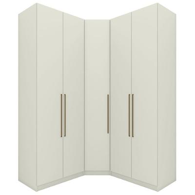 Guarda Roupa Modulado Casal Seletto 3 Portas Bater Areia MDP MDF Móveis Henn