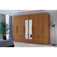 Guarda Roupa Casal Hera Premium Com Espelho 8 Portas Moderna Naturalle - 1
