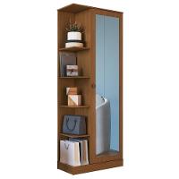 Armário Multiuso Sapateira Camile 1 Porta Freijó Com Espelho - Indékes Freijó - 1