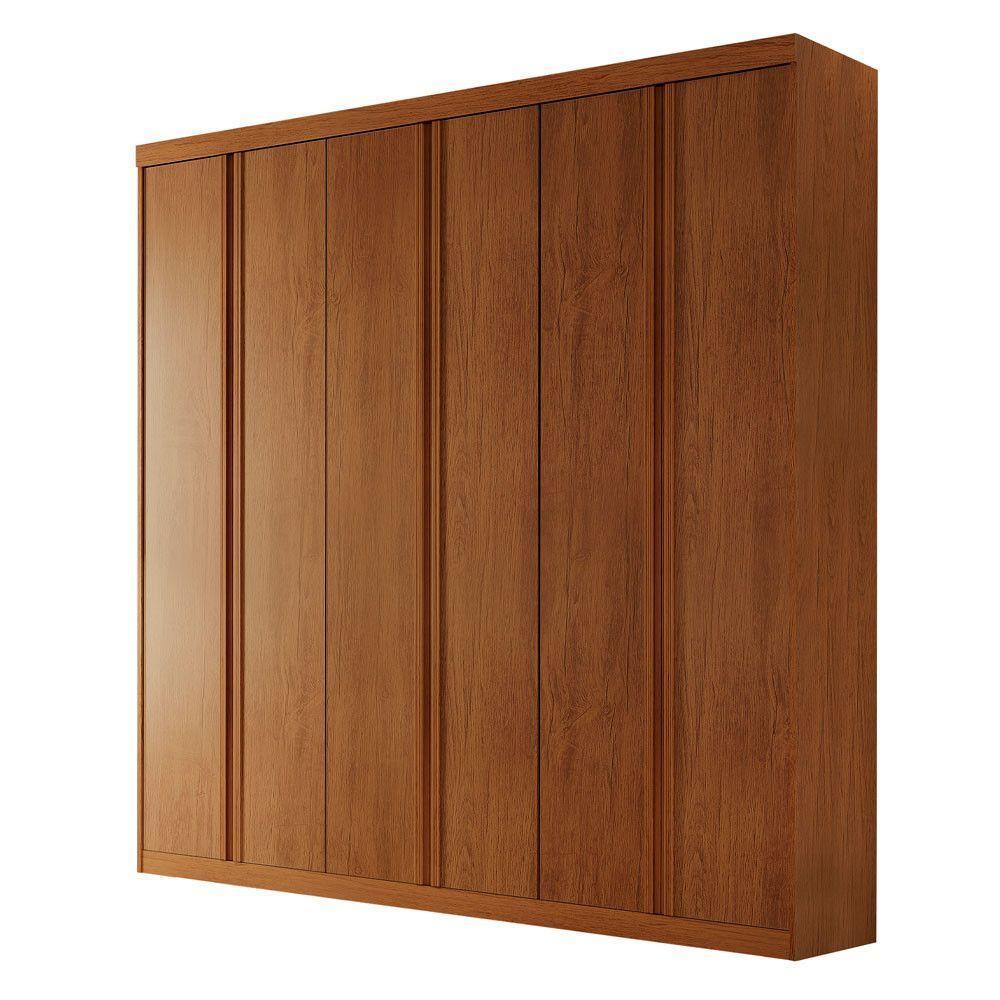 Guarda Roupa Casal Boston 6 Portas 4 Gavetas Moderna Imbuia - 2