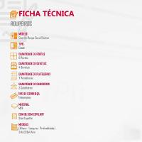 Guarda Roupa Casal Boston 6 Portas Com Pés Moderna Imbuia Com Grafite - 5