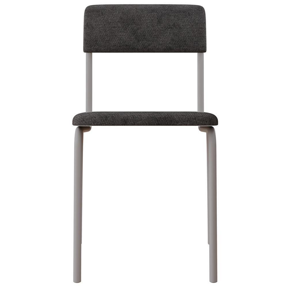 Kit 04 Cadeiras Estofada Para Sala De Jantar Sense Branco C01 Linho Prata - Lyam Decor - 3