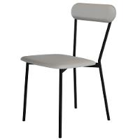 Kit 06 Cadeiras Estofada Para Sala De Jantar Liora Preto C01 Courino Off White - Lyam Decor - 7