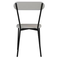 Kit 06 Cadeiras Estofada Para Sala De Jantar Liora Preto C01 Courino Off White - Lyam Decor - 9