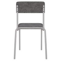 Kit 06 Cadeiras Estofada Para Sala De Jantar Sense Branco C01 Linho Prata - Lyam Decor - 9