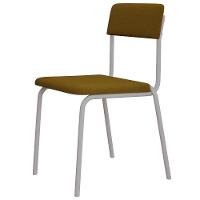 Kit 04 Cadeiras Estofada Para Sala De Jantar Sense Branco C01 Linho Mostarda - Lyam Decor - 7