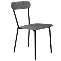 Kit 02 Cadeiras Estofada Para Sala De Jantar Liora Preto C01 Linho Prata - Lyam Decor - 6