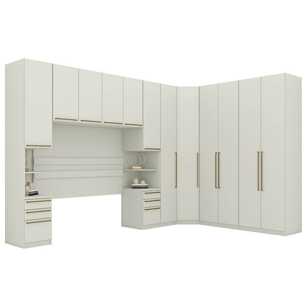 Quarto Casal Modulado Completo 7 Pecas Seletto Areia Henn Areia - 1