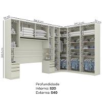 Quarto Casal Modulado Completo 7 Pecas Seletto Areia Henn Areia - 3