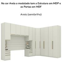 Quarto Casal Modulado Completo 7 Pecas Seletto Areia Henn Areia - 7