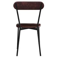 Kit 06 Cadeiras Estofada Para Sala De Jantar Liora Preto C01 Courino Café - Lyam Decor - 9