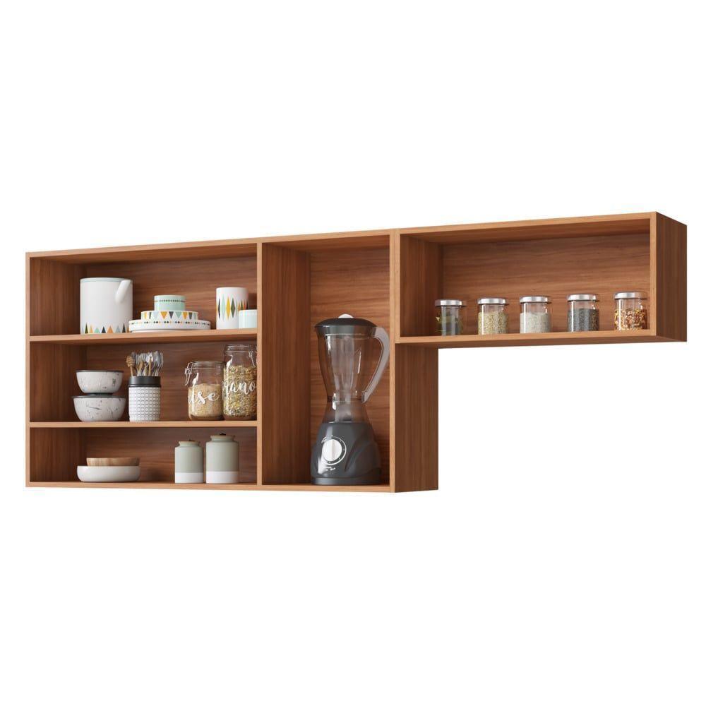 Armário Aéreo De Cozinha 3 Portas 1 Nicho Vegas - Itatiaia Cinamomo-grafite - 2