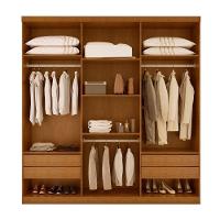 Guarda Roupa Casal Boston 6 Portas Com Pés Moderna Imbuia/off White - 3