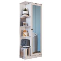 Armário Multiuso Sapateira Camile 1 Porta Branco Com Espelho - Indékes Branco - 1