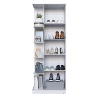 Armário Multiuso Sapateira Camile 1 Porta Branco Com Espelho - Indékes Branco - 3