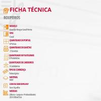 Guarda Roupa Casal Heros 6 Portas Com Pés Moderna Imbuia Com Grafite - 5