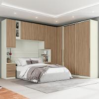 Quarto Casal Modulado 6 Pecas Seletto Areia Jequitiba Henn Areia Jequitiba - 2