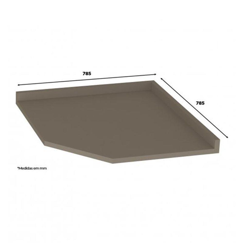 Tampo Para Balcão Canto Oblíquo Duna - Móveis Henn Duna - 1