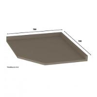 Tampo Para Balcão Canto Oblíquo Duna - Móveis Henn Duna - 1