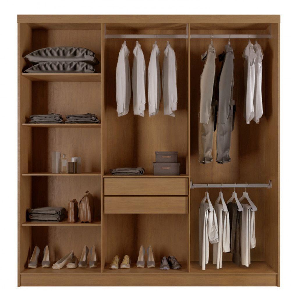 Guarda Roupa Casal Heros 6 Portas Com Pés Moderna Imbuia/off White - 3