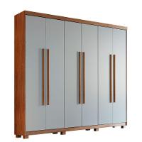 Guarda Roupa Casal Heros 6 Portas Com Pés Moderna Imbuia/off White - 2