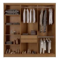 Guarda Roupa Casal Heros 6 Portas Com Pés Moderna Imbuia/off White - 3