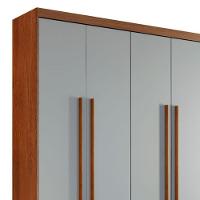 Guarda Roupa Casal Heros 6 Portas Com Pés Moderna Imbuia/off White - 7