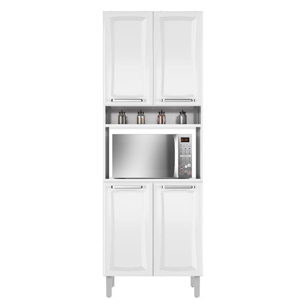 Paneleiro De Aço 4 Portas C- Nicho P- Microondas Tarsila - Itatiaia Branco - 1