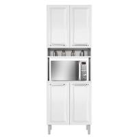 Paneleiro De Aço 4 Portas C- Nicho P- Microondas Tarsila - Itatiaia Branco - 1