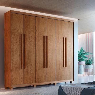 Guarda Roupa Casal Heros 6 Portas 2 Gavetas Imbuia MDF